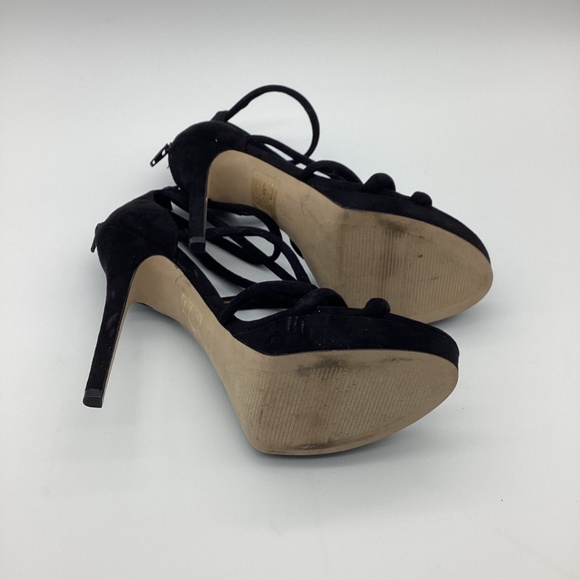1926. Aldo Black Strappy Stiletto Heels NWOT Size 9 - Picture 4 of 8